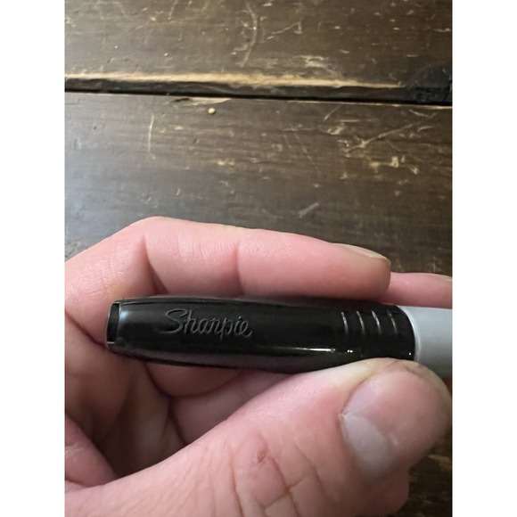 Sanford Sharpie TEC Permanent Marker Black Ink Grey Barrel 13401 Certified 183 - Picture 3 of 3